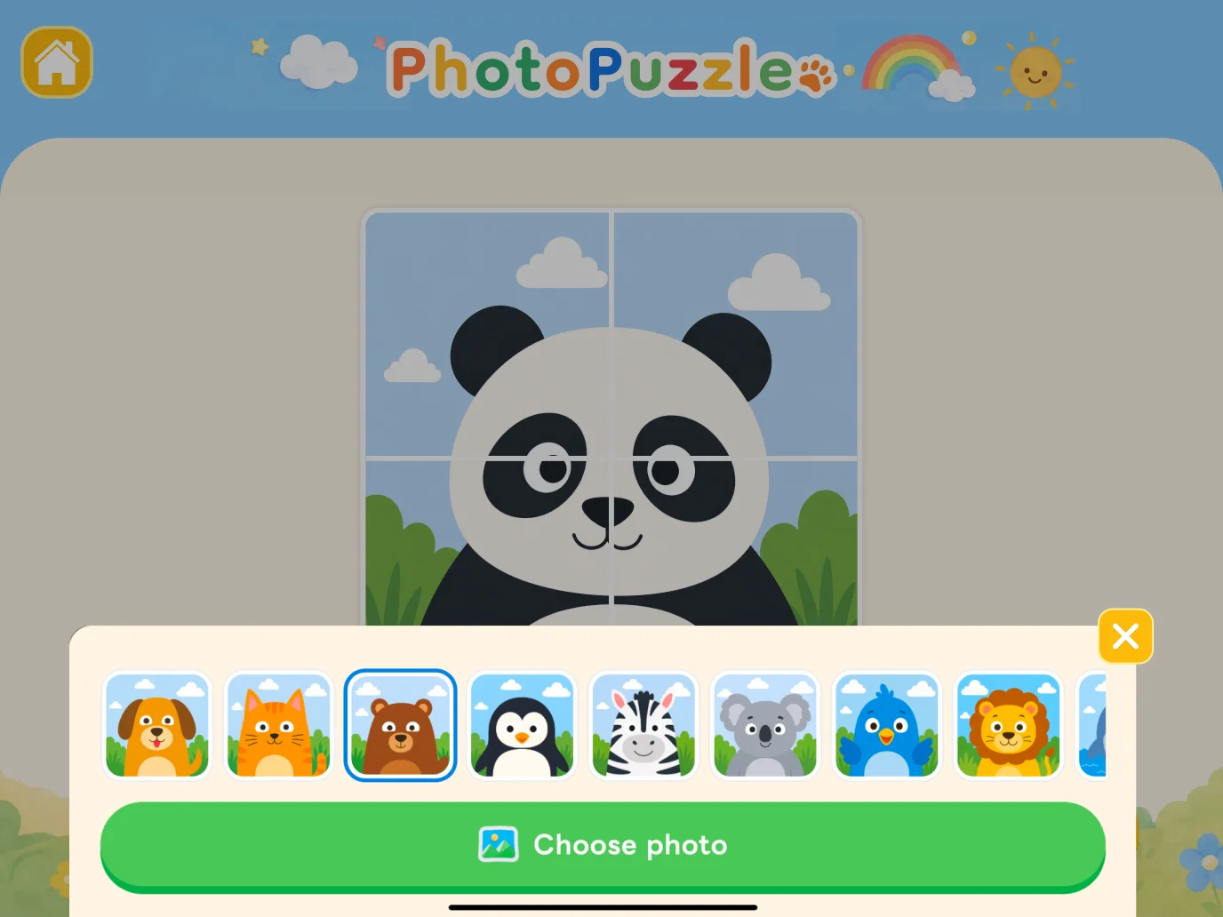 Choosing a photo
